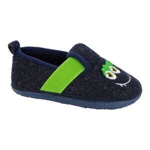 Sleepers Childrens/Kids Yeti Monster Slippers / Navy Blue